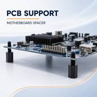 M2 M2.5 M3 M4 Schwarze Nylon-Abstandshalter Schrauben Muttern Sortiment Kunststoff PCB-Abstandshalter Befestigungselemente für Motherboard Leiterplatten