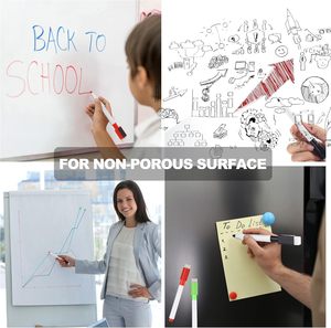 Kbw 16 Đếm Tốt Điểm Tip Khô Xóa Đánh Dấu 8 Màu Sắc Tẩy Cap Thấp Mùi Bảng Trắng Đánh Dấu Cho Trẻ Em Giáo Viên Bảng - Product Image 3
