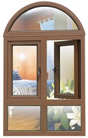 Ventanas Abatibles de Vinilo UPVC Personalizadas, Ahorro de Energía, Aislamiento Térmico, Insonorizadas, para Construcción de Viviendas Residenciales