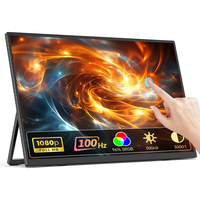 Moniteur portable tactile Eimio 21,5 pouces, écran tactile 10 points, FHD IPS, Type-C, haut-parleur intégré, écran secondaire pour ordinateur portable, vente en gros OEM