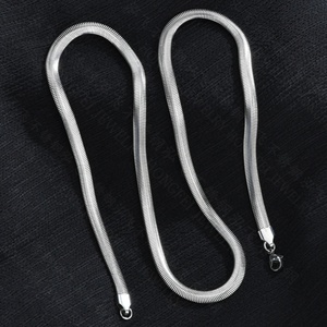 Cadena de Acero Inoxidable Plana con Diseño Espiga de Serpiente para Joyería de Moda - Product Image 3