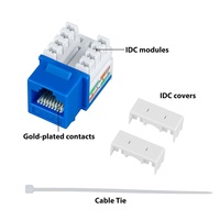 RJ45 Cat6 90-Grad UTP Keystone-Buchse OEM/KECHENG Weiß PC/ABS UL94V-0 Material Guandong China CE ROHS ISO9001 Zertifiziert