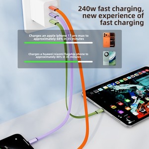 <span class=keywords><strong>C</strong></span>âble Type-<span class=keywords><strong>C</strong></span> à charge rapide 60W, <span class=keywords><strong>c</strong></span>âble plat en nylon tressé, <span class=keywords><strong>USB</strong></span> <span class=keywords><strong>C</strong></span> Carga Rapida pour iPhone, pour Huawei, ordinateurs portables, tablettes avec aimant - Product Image 4