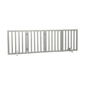 Barrera de madera para mascotas para puertas, valla gris para mascotas para la casa, puerta para perros para escaleras - Product Image 3