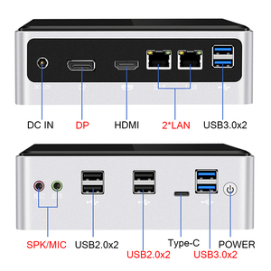 Máy tính để bàn mini NUC thế hệ thứ 10 Intel Core I7 10710U 10510U I5 10210U Windows 10 Linux HDMI 2.0 DP thẻ nhớ SD mạnh mẽ chơi game - Product Image 5