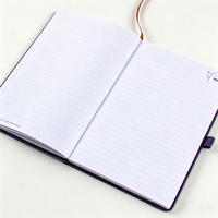 Carnet de notes/journal/agenda hebdomadaire A5 personnalisé avec logo, couverture rigide en cuir, ligné, imprimé, prix abordable
