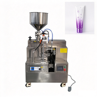 Machine de remplissage et de scellage de tubes semi-automatique à ultrasons, ensacheuse pneumatique pour crème pour les mains, nettoyant visage, sauce