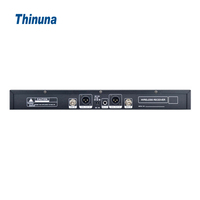 Thinuna UR-232A 4 options d'émetteur (portable/Lavalier/casque/guitare) Système de microphone sans fil UHF True Diversity avec IR