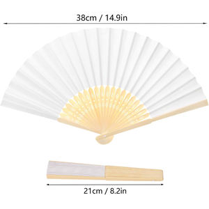 Abanicos de mano de bambú para bodas indias: Patrón de Henna personalizado y opciones de trabajo de espejo - Product Image 2