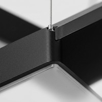 Panel de Luz LED Lineal Suspendido Enlazable de 30W 40W 50W 1200mm, Diseño Industrial, SMD2835, Blanco 4100K, Blanco Neutro, Aleación de Aluminio