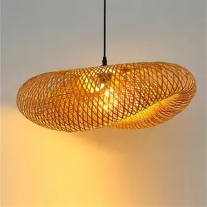 Lâmpada de mesa de bambu visual confortável, lâmpada noturna de bambu branco