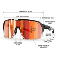 Lunettes de soleil pour hommes, idéales pour le camping, la randonnée, la pêche, les voyages et les sports en plein air.