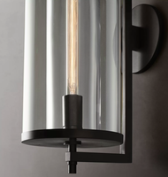 Applique murale pour chambre d'hôtel Villa en laiton avec LED à intensité variable Fonction de télécommande Utilisation en intérieur uniquement