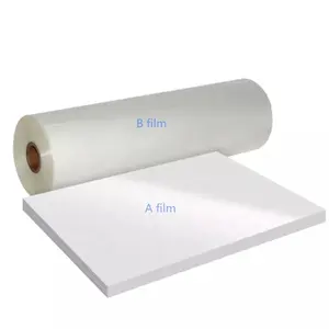 Nhà máy cung cấp AB Pet UV Sticker phim tùy chỉnh kích thước cuộn A3 chuyển giấy chất liệu cho UV dtf máy in quần áo quần áo in ấn