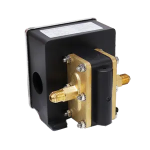 Interruptor de pressão diferencial de fluxo de água de duas linhas ajustável do controlador de pressão do refrigerador 5 ~ 400Kpa