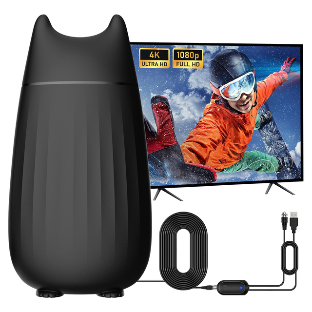 Best Selling Antuko Indoor Plastic 4K 1080P Antenna for Receiving Digital TV Signals