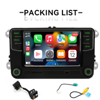 Radio para Auto RCD360 PRO con Luz Verde, MIB, Android Auto, Carplay, Navegación, Menú Verde para VW y Skoda