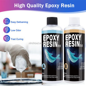 Kit de résine époxy pour débutants Kit de résine 32oz avec moules sous-verre Accessoires complets comprenant des poudres de mica pigmentées Fleurs séchées - Product Image 5