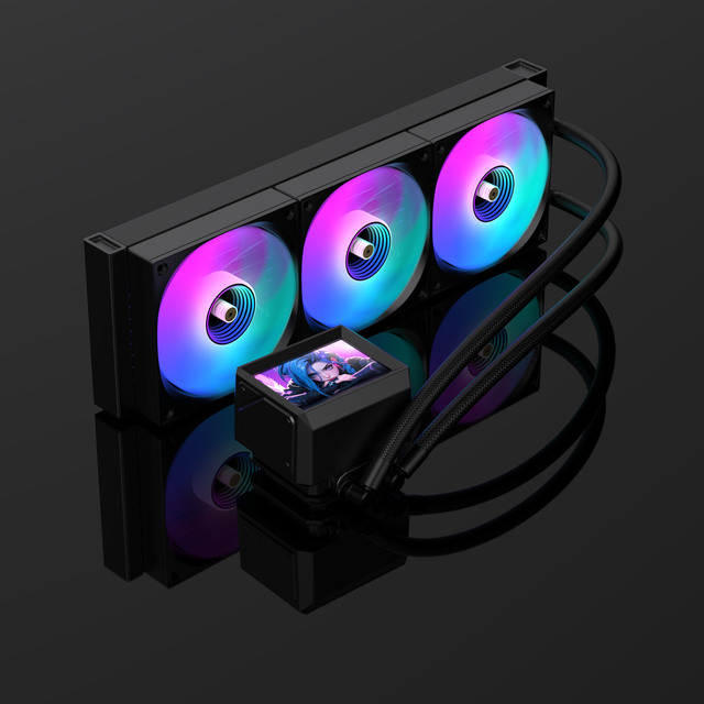 LOVINGCOOL 2025 New ARGB CPU AIO Liquid Cooler 360mm LCD Screen AIO CPU Cooler ARGB Liquid CPU Gaming Computer Cooling