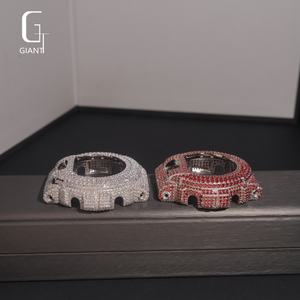 Caja de Reloj DW6900 con Incrustaciones de Diamantes Moissanite Color Granate, Bisel de Moda, Plata 925, VVS, Estilo Hip Hop para Hombre - Product Image 3