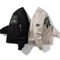 Blousons d'hiver matelassés pour hommes avec lettres brodées, style aviateur, vente en gros, logo personnalisé, grandes tailles, doudoune chaude de créateur