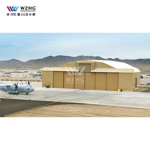 อาคารโรงเก็บเครื่องบินเหล็กชุบสังกะสีทนทานต่อสภาพอากาศเพื่อการแก้ปัญหาการจอดรถที่ยาวนาน - Product Image 1