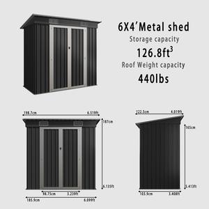 גודל מותאם אישית oem מתכת סככה גודל מותאם אישית אופניים אחסון כלים גינה כלים חיצוני פחמן פלדה מתכת גן סככה - Product Image 2