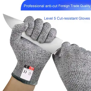 Guantes resistentes a cortes de nivel 5 para cuchillos de cocina voladores de cometas, Protección Laboral de patinaje de peces, guantes de seguridad resistentes al desgaste - Product Image 2