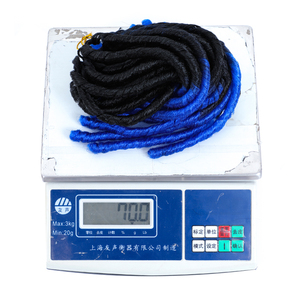 12 pulgadas de fibra sintética Crochet ébano Nina Lily suave temor cerradura de pelo - Product Image 6