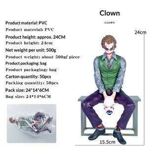 Statua Modello Classico <span class=keywords><strong>di</strong></span> Clown Seduto, Giocattolo Trendy GK, Decorazione per <span class=keywords><strong>Auto</strong></span>, Oggetto da Collezione, Regalo - Product Image 4