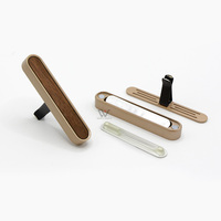 Diffuseur d'arômes magnétique minimaliste pour grille d'aération de voiture, décor grain de bois, clip de parfum pour voiture, tampon de parfum remplaçable, accessoires de voiture