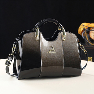 Bolsos de Hombro de Nailon con Cierre de Cremallera y Patrón Geométrico para Mujer, Bolsos de Mano de Cuero PU de Lujo - Product Image 6