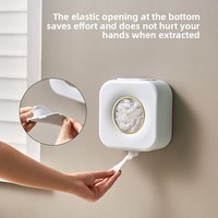 Boîte de rangement murale pour sac de nourriture au design moderne pour sac de douche couvre-chaussures Organisation