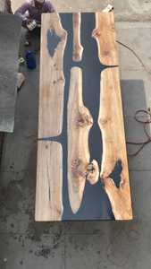 Luxury <b>Wooden</b> Epoxy Resin <b>Table</b> – Contemporary Handmade Furniture for <b>Dining</b>, Conference & Office Use - Product Image 4