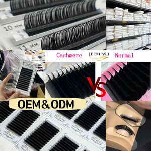 Extensiones de Pestañas de Volumen Ruso Individuales de Seda de Terciopelo Hechas a Mano al por Mayor, Crea Tu Propia Marca con Etiqueta Privada CC - Product Image 3