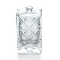 EU-Beauty Échantillons Gratuits Diffuseur de Parfum en Verre de Luxe à Roseaux 50ml Forme Carrée ou Ronde avec Bouchon à Vis pour Utilisation Parfumée