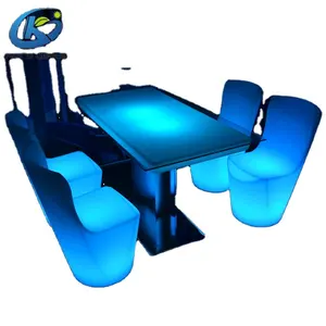 <span class=keywords><strong>Table</strong></span> et <span class=keywords><strong>chaise</strong></span> de salle à manger éclairées extérieures à led haut de gamme - Product Image 1