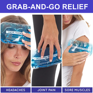 Almohadillas de refrigeración cuadradas reutilizables portátiles personalizables Gel suave Ecológico SAP Cooling Hand Ice Pack 1-2 horas para uso en fiambrera - Product Image 3