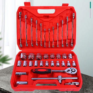 Juego de herramientas manuales de reparación de automóviles, caja de llave inglesa, llave de tubo, destornillador, brocas para bicicletas y motocicletas, 37 Uds. - Product Image 6