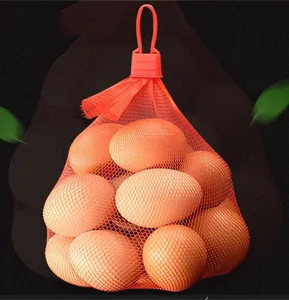 Pcs sac en maille de nylon en plastique de taille multiple pour l'emballage de stockage de nourriture de jouet d'oeuf de fruit de légume poche en filet cryptée avec la boucle - Product Image 5