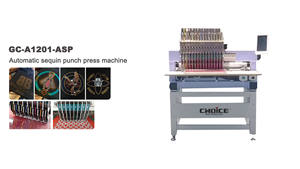 เครื่องปักอุตสาหกรรมอัตโนมัติ GC-A1201-<span class=keywords><strong>ASP</strong></span> 450*350มม. 12เข็มหัวเดี่ยวเลื่อมแบนแกนมอเตอร์คอมพิวเตอร์ใหม่ - Product Image 3