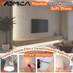 Revêtement mural flexible en pierre souple, quartz coloré, sable, lune, étoile, pour villa, hôtel, pilier, <span class=keywords><strong>dalle</strong></span> décorative - Product Image 3