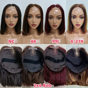 Letsfly 12A Pelucas de Cabello Natural Virgen Vietnamita con Cierre de Encaje 2x6/4x4/13x4 y Frontal SDD, Peluca Bob Personalizada de Color - Product Image 5