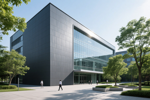 ألواح إسمنتية من الألياف غير الأسبستوس للزينة ، تكسية إسمنتية انحياز للواجهة الخارجية الخضراء - Product Image 4