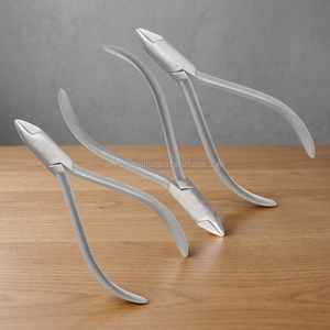 Pince en acier Aderer pour instruments orthodontiques, kit à trois becs - Manuel, certifié CE, base d'instruments chirurgicaux - Product Image 2