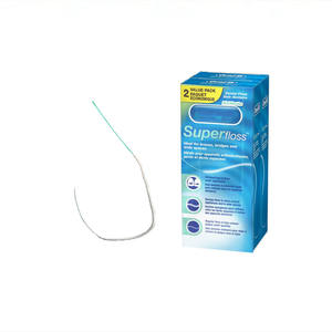 Fil dentaire bleu pour nettoyage en profondeur, pour les appareils dentaires, les ponts, les implantés, les larges espaces, l'orthodontie - Product Image 4