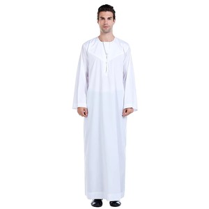 Best-seller Abaya pour hommes, été et hiver, pour les fêtes, design éprouvé sur le marché, faible risque d'inventaire, Thobe classique, tissu respirant de qualité supérieure - Product Image 3