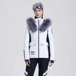 Ventes directes d'usine Vestes de neige chaudes d'hiver pour femmes Vestes de ski respirantes pour femmes