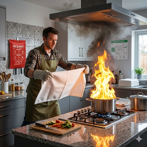 Manta Ignífuga para Cocina, Resistente al Calor, para Seguridad contra Incendios en el Hogar - Product Image 4