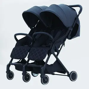 EN1888 制造豪华单手折叠并排双双胞胎婴儿推车为两个孩子